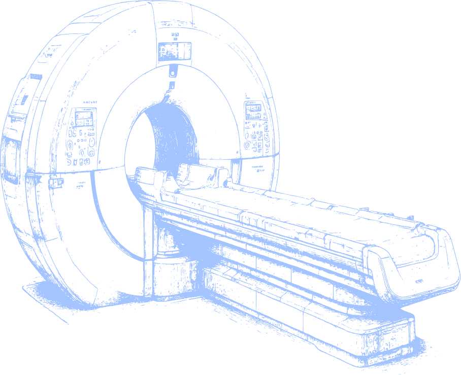 MRI scanner for medical imaging and diagnosis.