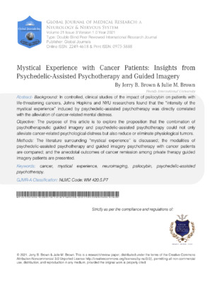 Exploring psychoanalytic and imagery insights in cancer patients' experiences.
