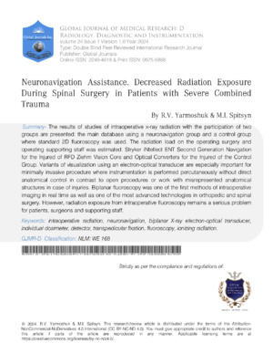 High-quality image illustrating radiation during spinal surgery in severe trauma cases.