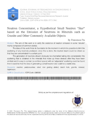 High-resolution imaging of neutron emissions in mineral studies.