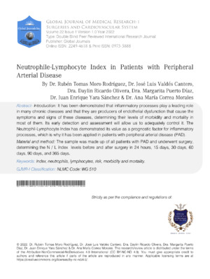 Accurate measurement of neutrophil index related to cardiovascular risk.