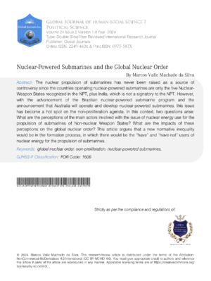 Nuclear submarines and nuclear power in submarines.