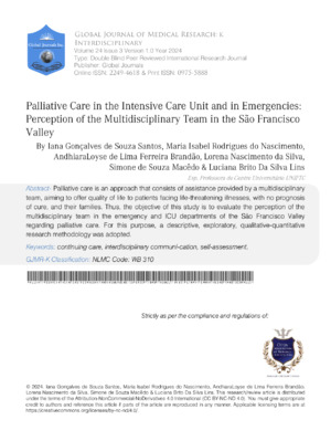 Comprehensive study on palliative care in ER settings, emphasizing patient and family communication.