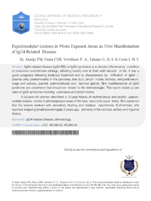 Papulonodular Lesions in Photos of Disease Manifestation.