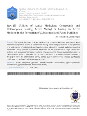 Active Methylene & Active Methyl Compounds in Chemistry.