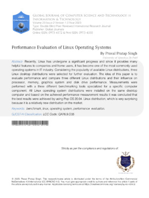 Linux OS performance evaluation and benchmarks for optimizing system performance and reliability.