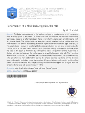Efficient solar desalination research for sustainable water solutions in renewable energy studies.