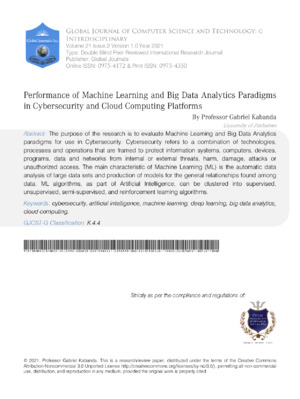 Enhanced ALT text: Research paper on big data analytics paradigms in cybersecurity and cloud computing.