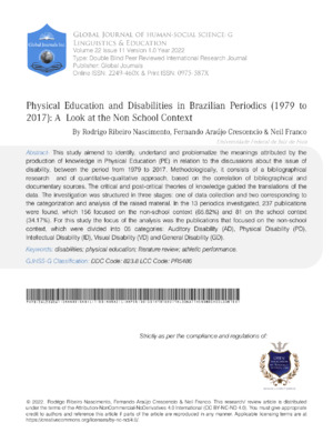 Education and Disabilities.