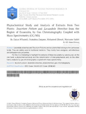 An in-depth study of Teucrium polium and Lavandula stoechas extracts using advanced mass spectrometry techniques.