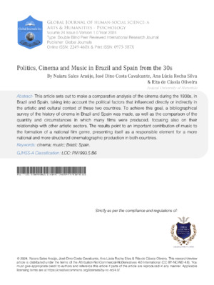 Politics, cinema, music, sound, Brazil, Brazil research, academic journal on politics and arts.