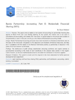 Alt text: Academic research article from a journal focused on finance, accounting, and financial sharing.