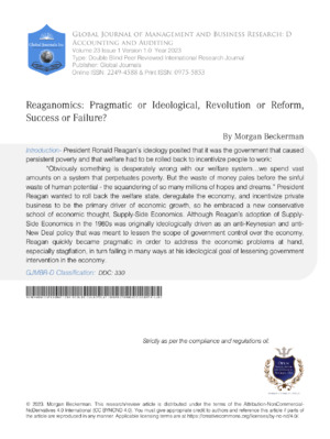 Analytical exploration of Reaganomics' effect on economic growth and political ideology shifts.