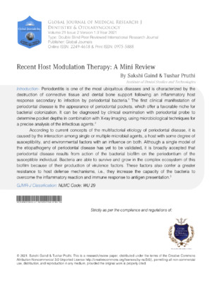 An academic research article reviewing recent advances in modulation therapy for medical research and treatments.