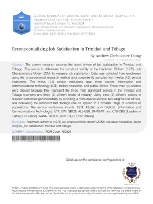 Employers' impact on Trinidad and Tobago workforce happiness.