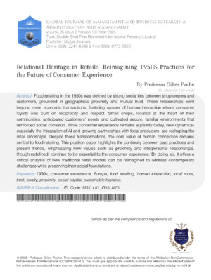 Food retail practices.