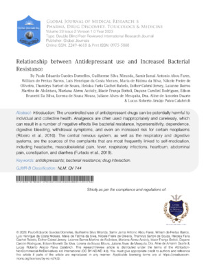 Antidepressant drug resistance and bacterial resistance in psychiatry, pharmacology, and microbiology research.