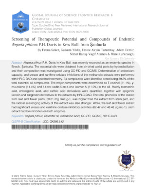 Nepeta pilufox P.H. Davis from Sanlúfra.