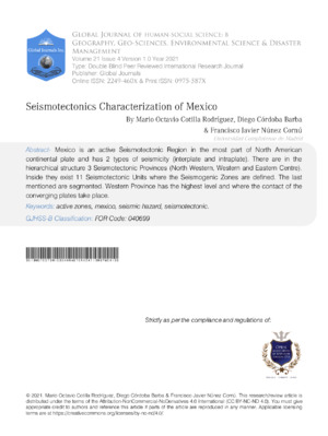 Seismotectonic zones of Mexico for earthquake research and hazard assessment.