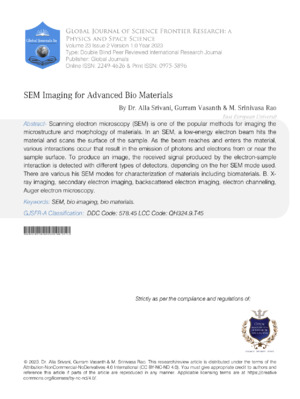 Advanced SEM imaging techniques for bio research and materials science accuracy.