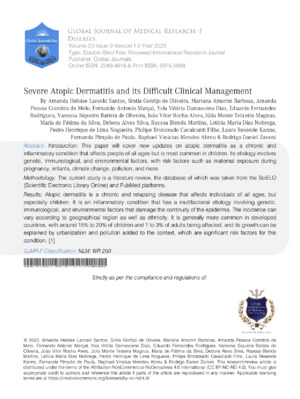 Alt: Medical research article on atopic dermatitis management and clinical treatment strategies.