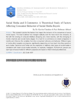 High-quality alt text: Analysis of social media impact on consumer behavior and e-commerce growth factors.