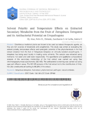A detailed study on how solvents influence tetratrapa and its antibiotic activity. Key for medical and microbiology research.