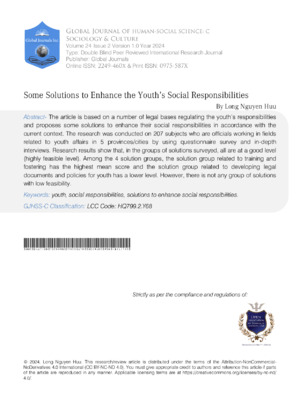 Young people promoting youth social responsibilities and community engagement.