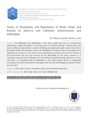 Examining water boundary boundaries and their impact on environmental protection in Colombia and America.