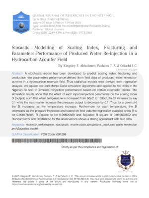 Detailed image of a scientific research journal page on scalability modeling.