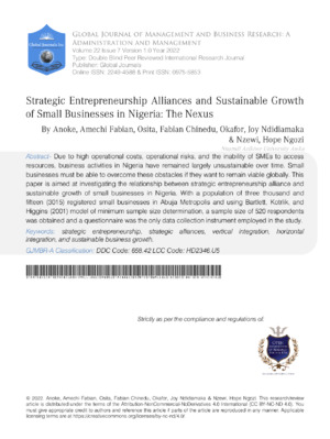 Innovative strategies for Nigeria's small business success.