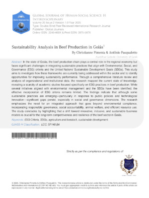 Environmental impact of goat production sustainability.