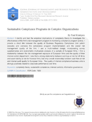 High-quality sustainable compliance programs and strategies for complex organizations.
