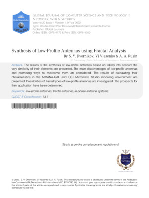 An in-depth analysis of low-profile antennas using fractal analysis for improved wireless communication systems.