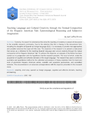 Diverse Cultural Texts in Hispanic Literature.