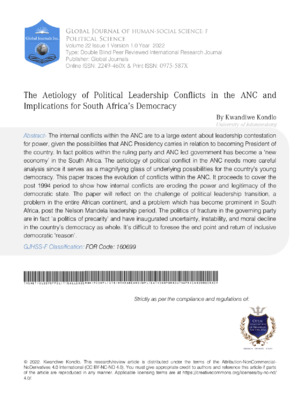 A comprehensive study on political leadership conflicts in Africa and their implications for South Africa’s democracy and stability.