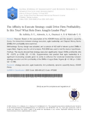 Alt: Academic journal article on brand profitability and strategic decisions.