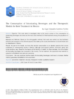 Investigating beverage consumption and therapeutic models in Mexico.