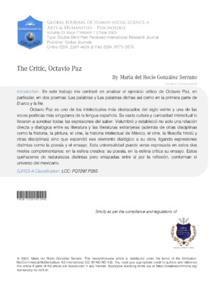 Insightful analysis of Octavio Paz's work and influence in literature and poetry.