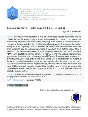 Simultaneous Particle & Role of Spin.