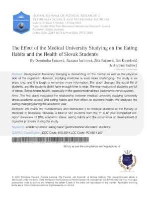 Exploring how diet influences university students' health and academic success.