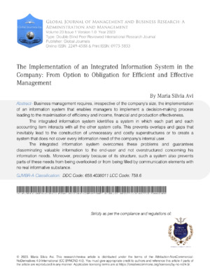 High-quality alt text highlighting integration of information systems and management focus.