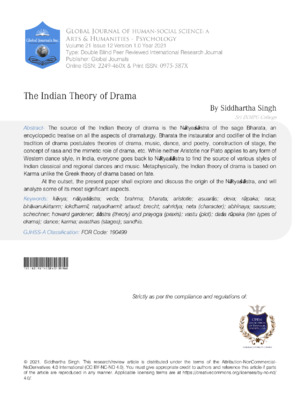 Indian theory of drama explores the cultural and philosophical roots of theatrical arts in India. This research analyzes the historical and literary context of Indian drama traditions.