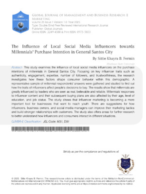 Alt: Study on local social media influencers' impact on male consumers' purchase decisions, journals, research.
