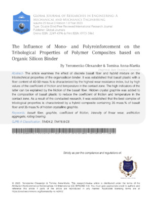 Analysis of how mono- and polyreinforcement strategies affect the tribological performance of polymer composites with organic silicone binders.
