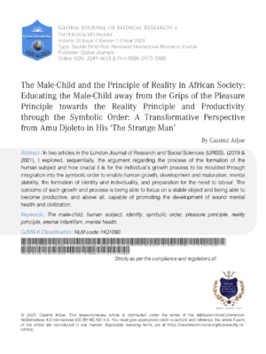 Intriguing research on male societal roles and symbolic order.