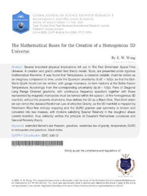 High-precision research on creating a homogeneous 5D universe.