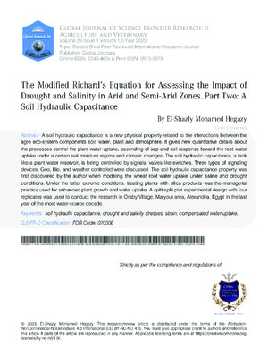 Analyzing drought effects on soil hydraulic properties and plant growth in arid and semi-arid regions.