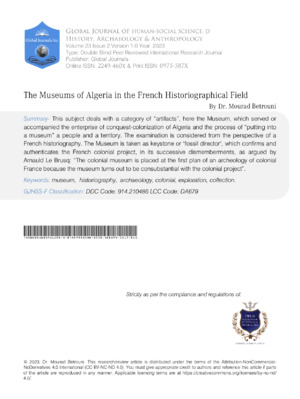 Historical Museum of Algeria.