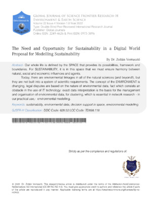 High-quality ALT text: Research journal cover on sustainability in digital world, emphasizing sustainability and environmental impact.